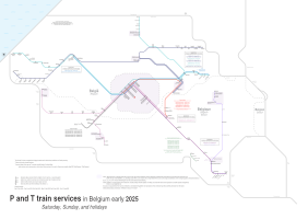 Supplementary train network Belgium Saturday and Sunday