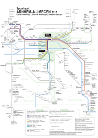 Arnhem–Nijmegen train network map